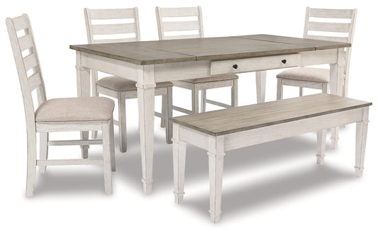 Skempton Dining Table and 4 Chairs and Bench