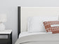 Cadmori Full Upholstered Panel Bed with 2 Nightstands