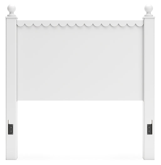 Mollviney Full Panel Headboard with Mirrored Dresser