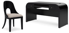 Load image into Gallery viewer, Rowanbeck Home Office Desk with Chair
