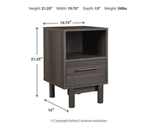 Load image into Gallery viewer, Brymont One Drawer Night Stand
