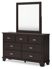 Load image into Gallery viewer, Covetown Twin Panel Bed with Mirrored Dresser and Chest
