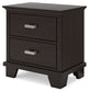 Covetown Full Panel Bed with Nightstand