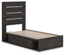 Load image into Gallery viewer, Hollivern Twin Panel Bed with Storage
