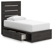 Load image into Gallery viewer, Hollivern Twin Panel Bed with Storage
