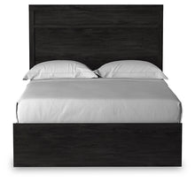 Load image into Gallery viewer, Belachime Full Panel Bed with Mirrored Dresser and 2 Nightstands
