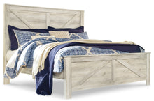 Load image into Gallery viewer, Bellaby  Crossbuck Panel Bed With Mirrored Dresser And 2 Nightstands
