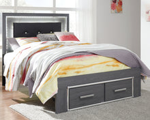 Load image into Gallery viewer, Lodanna Full Panel Bed with 2 Storage Drawers with Mirrored Dresser
