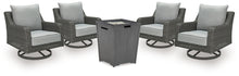 Load image into Gallery viewer, Rodeway South Outdoor Fire Pit Table and 4 Chairs
