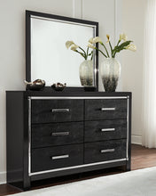 Load image into Gallery viewer, Kaydell King Upholstered Panel Storage Bed with Mirrored Dresser, Chest and 2 Nightstands
